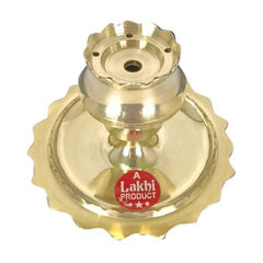 Polished Round Brass Agardan Incense Holder, For PUJA/GIFTING