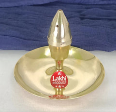Polished Round Brass Agardan Incense Holder, For PUJA/GIFTING