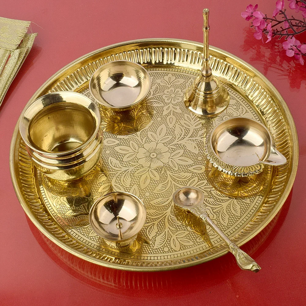 Brass Puja Thali