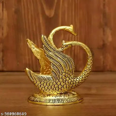 CRAFTAM Oxidize Metal Decorative Golden Swan Duck Shape Napkin, Tissue Paper Holder for Kitchen Dining Table