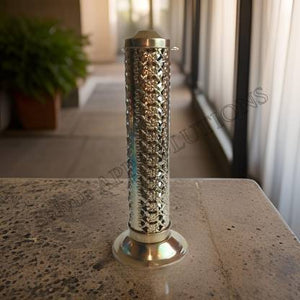 salvusappsolutions Handmade Brass Agarbatti/ Incense Stick Holder, Stand for Temple, Home-Office & Gift Showpiece (Gold_3x10 inch) Brass Incense Holder  (Gold)