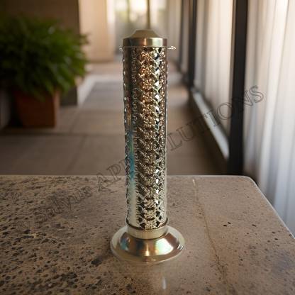 salvusappsolutions Handmade Brass Agarbatti/ Incense Stick Holder, Stand for Temple, Home-Office & Gift Showpiece (Gold_3x10 inch) Brass Incense Holder  (Gold)