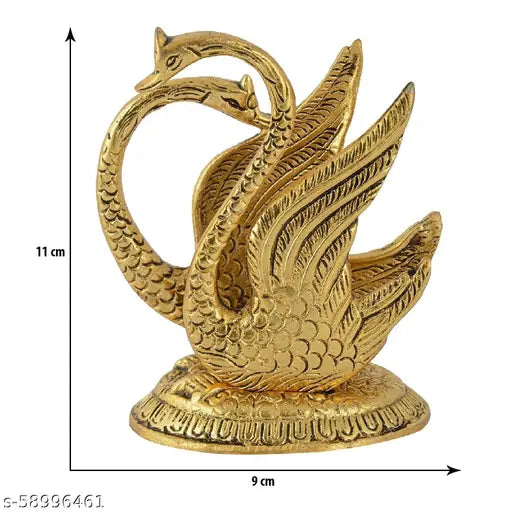 CRAFTAM Oxidize Metal Decorative Golden Swan Duck Shape Napkin, Tissue Paper Holder for Kitchen Dining Table