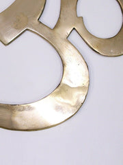 Exotic India 7" Om (AUM) Wall Hanging in Brass