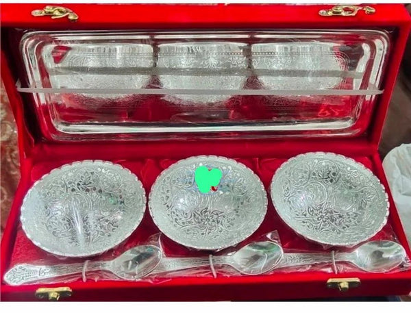 Silver Bowl Set, For Decorative And Gifting Purpose