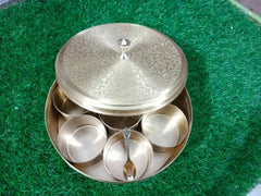 MASALA BOX BRASS, Capacity: 1000 mL