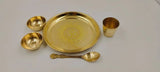 Brass Laddu Gopal Set, Laddu Gopal Food Bowl, Laddu Gopal Thali, For Worship