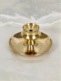 Polished Round Brass Agardan Incense Holder, For PUJA/GIFTING