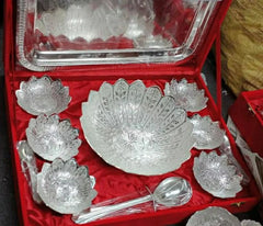 Silver Bowl Set, For Decorative And Gifting Purpose