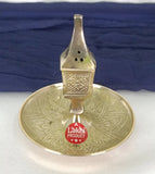 Polished Round Brass Agardan Incense Holder, For PUJA/GIFTING