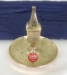 Polished Round Brass Agardan Incense Holder, For PUJA/GIFTING