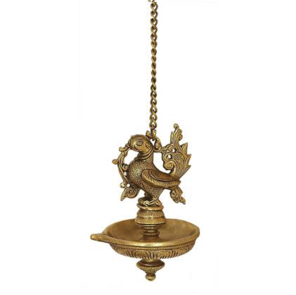 vyomika decor Brass Hanging Diya  (Height: 5.5 inch)